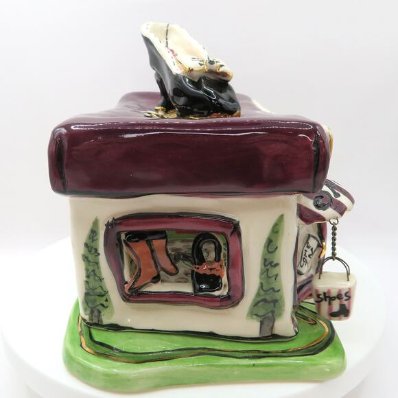 Blue Sky Clayworks 2003 The Perfect Fit Shoe Store Candle House Heather Goldminc - Picture 8 of 13